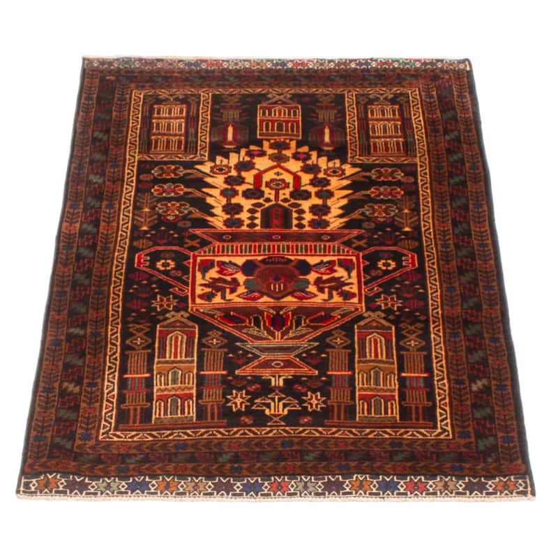 Teimani Brown Rug 2'11" x 4'8" - 2'11 x 4'8