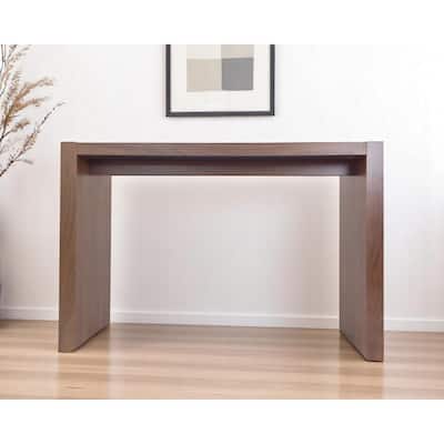 HomeRoots 60" Brown Wood Rectangular Bar Table - 60 in. x 40 in. x 18 in.