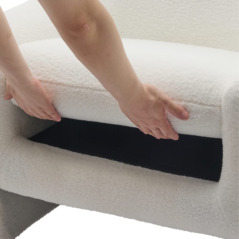 Modern Upholstered Barrel Accent Chair