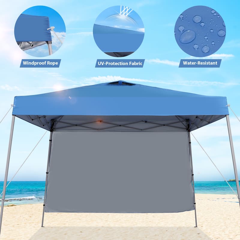 Ainfox 8 x 8 ft Pop-up Canopy Tent, Outdoor Gazebo for Beach, Sun Shade