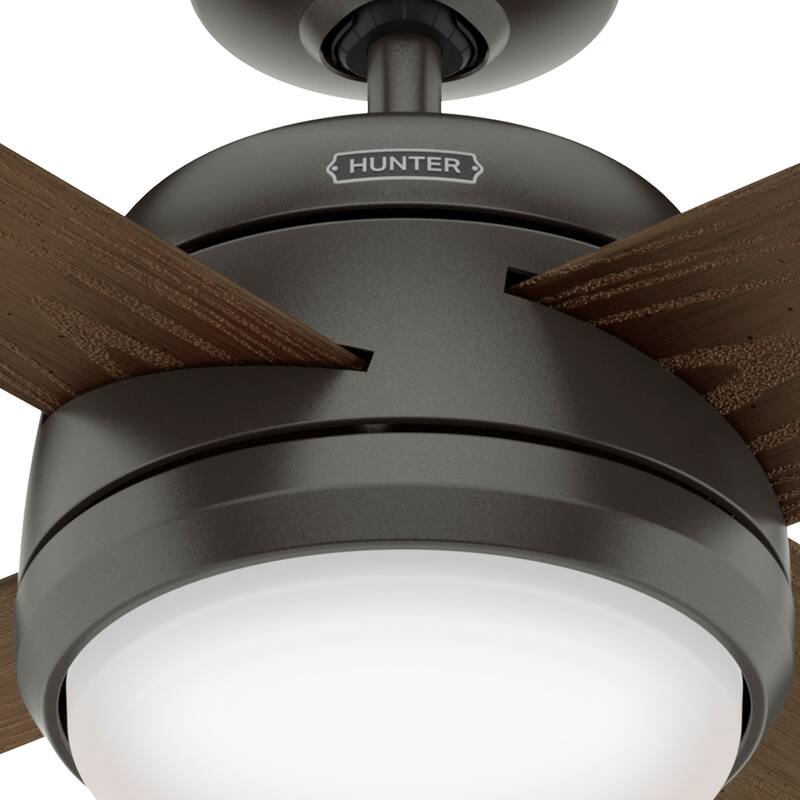 Hunter 52" Brine WeatherMax Outdoor Ceiling Fan w/ LED Light, Wall Control - Extreme Weather! Corrosion & Salt-Air Resistant!