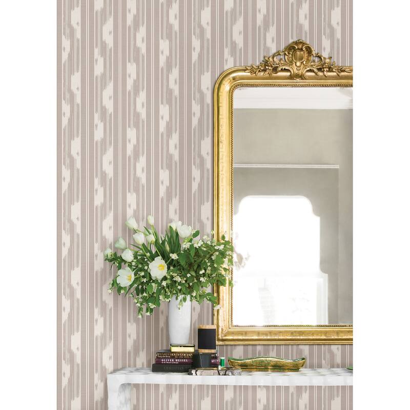 NuWallpaper Waverly Ojai Taupe Peel and Stick Wallpaper - N/A