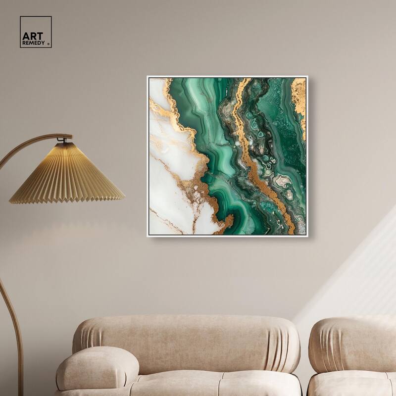 Malachite Majesty Canvas by Art Remedy