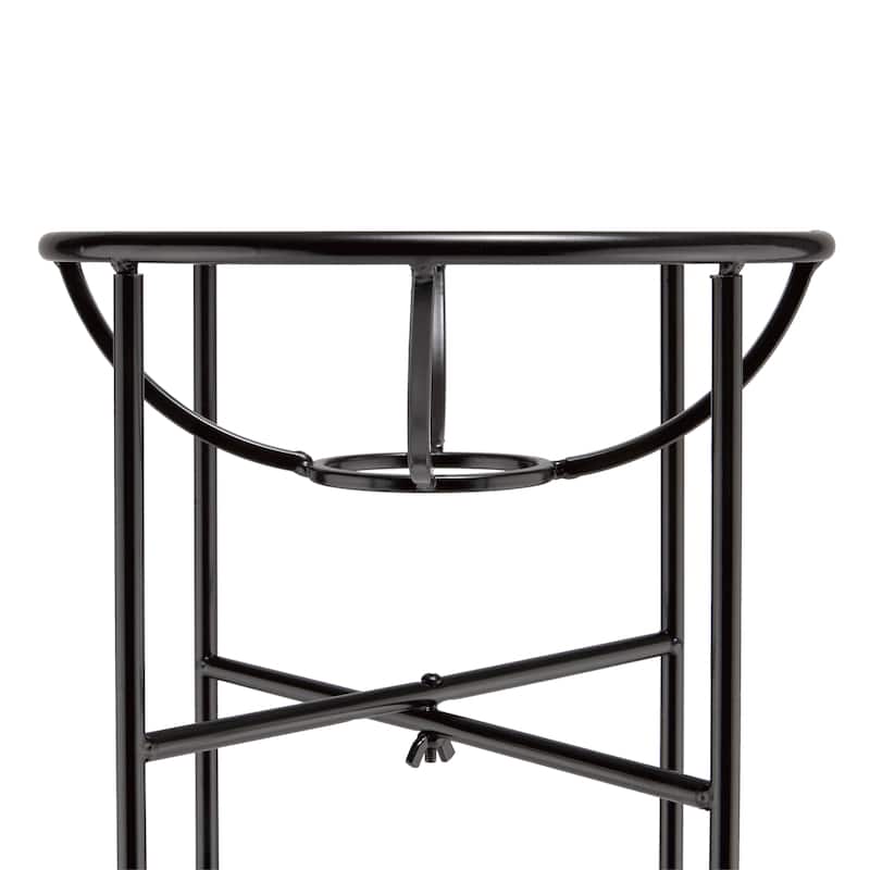 24-inch Black Metal Gazing Globe Stand