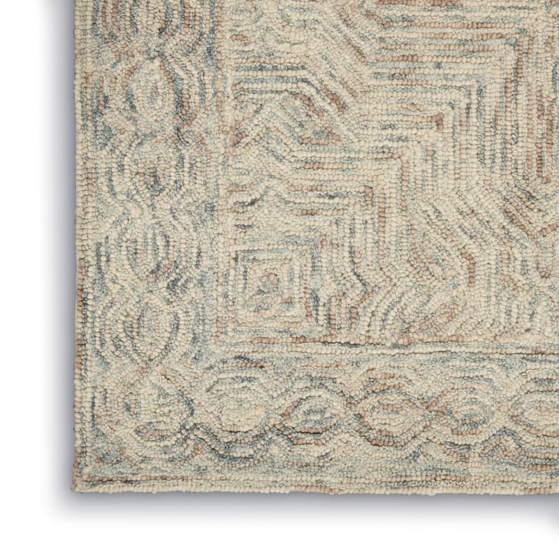 Power Loomed Geometric Modern Soft Area Rug - 87' X '63' X '0.5
