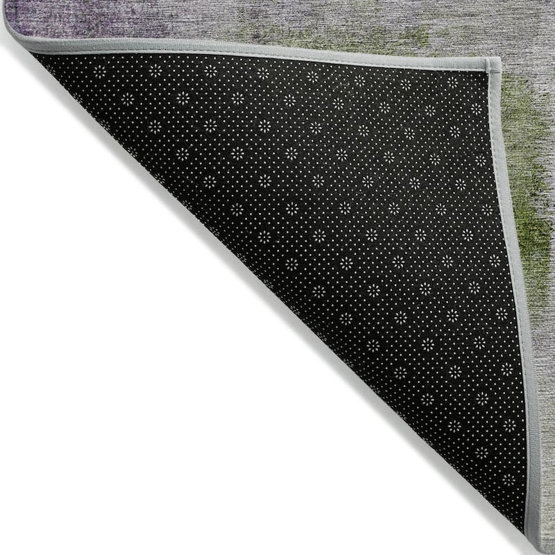 Machine Washable Indoor/ Outdoor Chantille Solid Ombre Rug