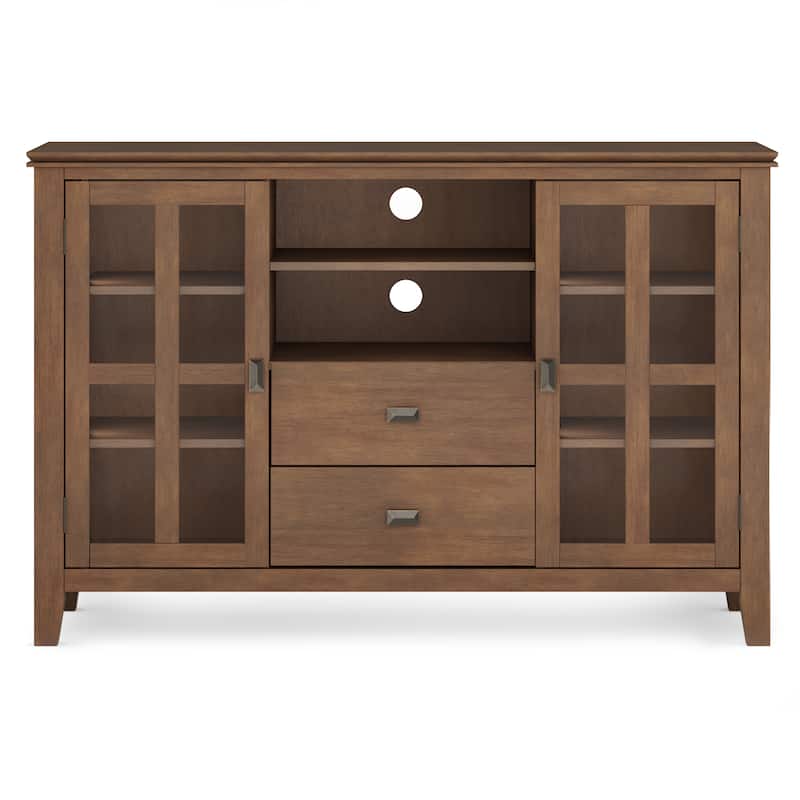 WYNDENHALL Stratford 53-inch Solid Wood TV Media Stand - 53 inch wide