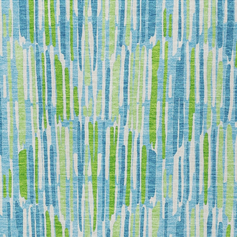 HomeRoots Abstract Transitional Rectangle Outdoor Rug