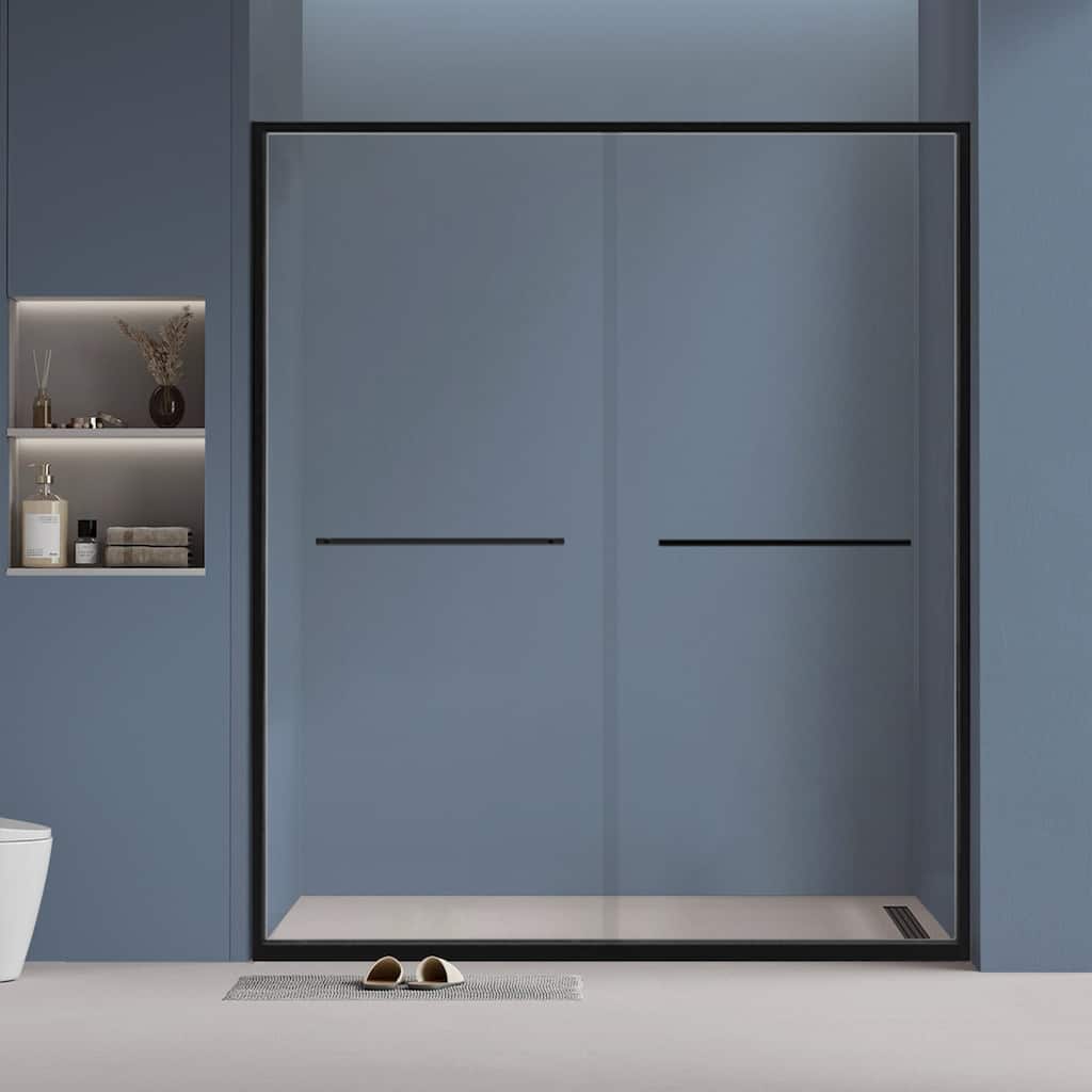 Topcraft 56“-60 ”W x 70 "H Aluminum Framed Sliding Shower Door - 60*70