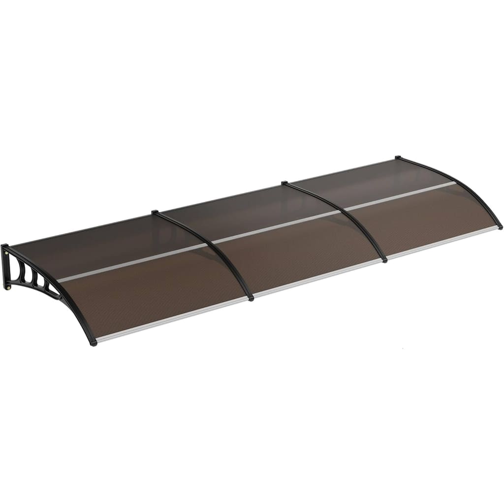 40"x120" Window Awning Canopy Exterior, Polycarbonate Cover, for Door Entrance - N/A
