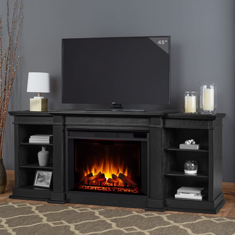 Eliot 81" Grand TV Stand Electric Fireplace by Real Flame