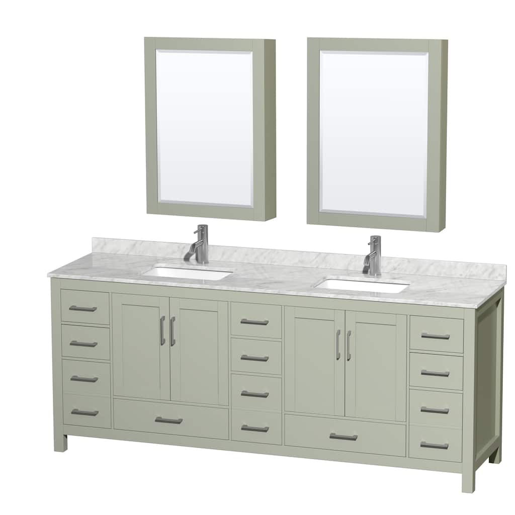 Wyndham Collection WCS141484DUNSMED Sheffield 84" Free Standing Double