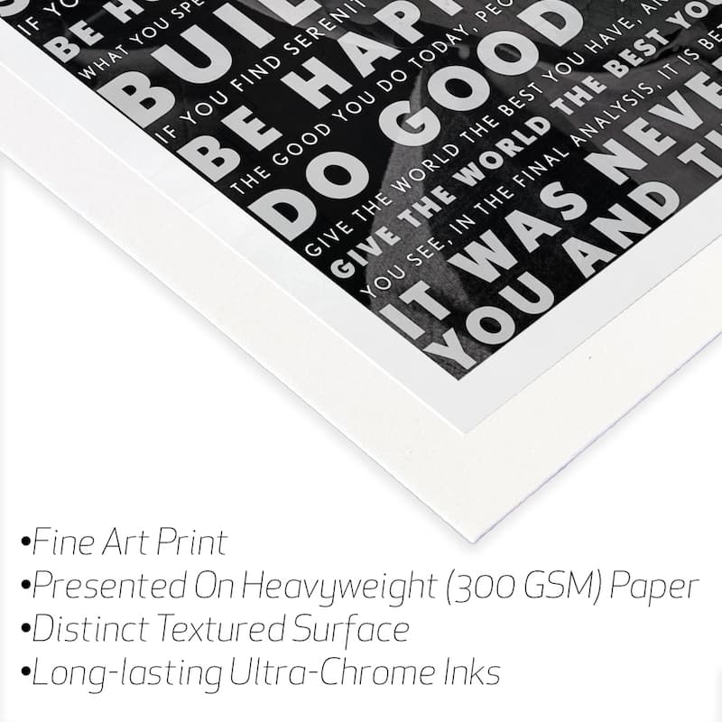 Mother Teresa Quote Fine Art Paper Print by Unknown Artist - Multi - 24x24