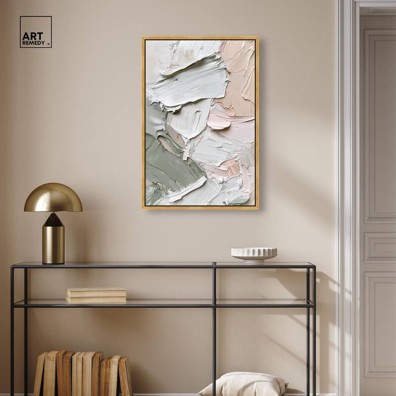 Creamy Contours I Canvas by Art Remedy