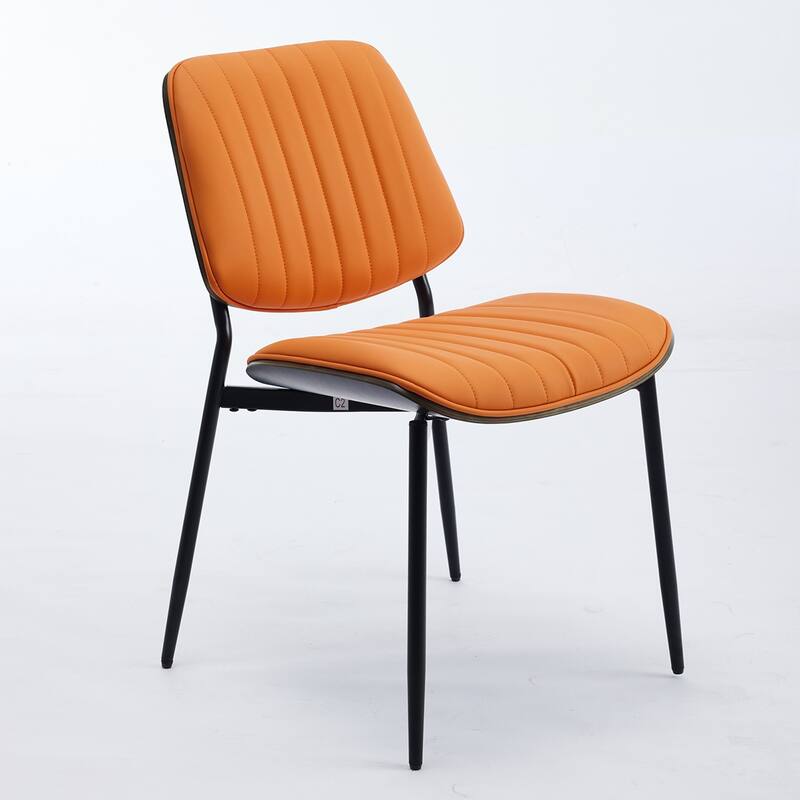 2PCS PU Dining Chair With Adjustable Foot