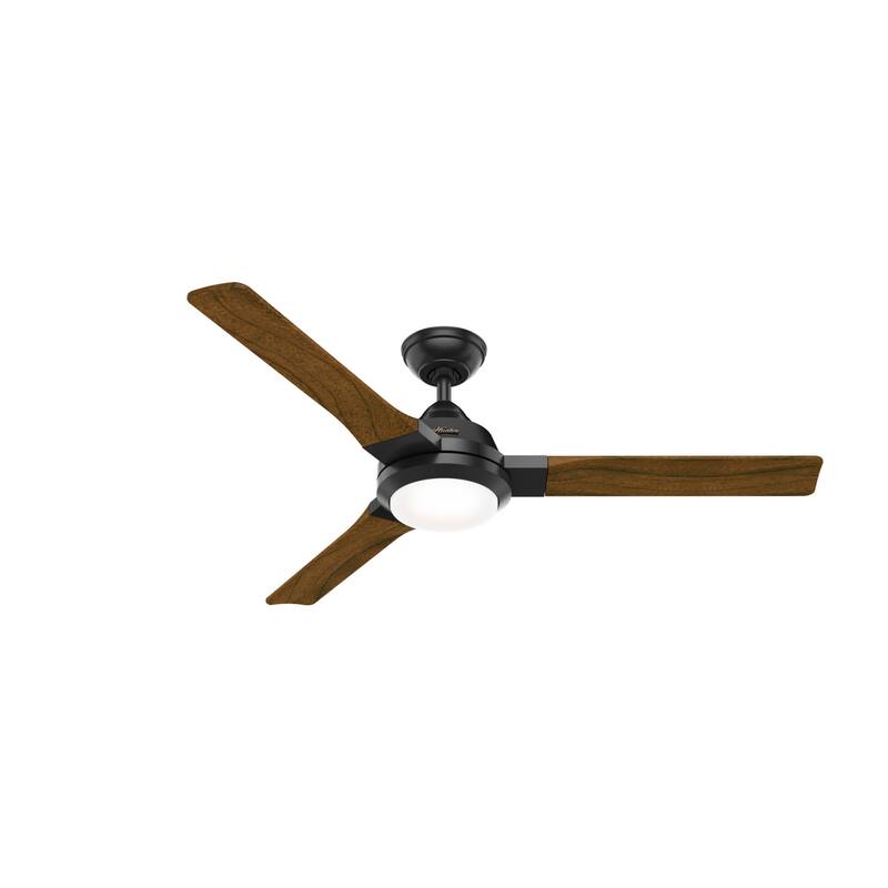 Hunter 54" Leti Ceiling Fan with LED Light and Wall Control - Noble Bronze