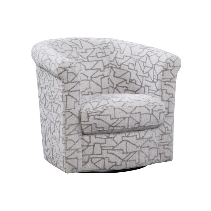 Marvel Traditional 360-degree Swivel Tub Chair - Mason Crystal Grey