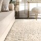 preview thumbnail 10 of 9, nuLOOM Ivory Handmade Soft and Plush Solid New Zealand/ Indian Wool Shag Rug