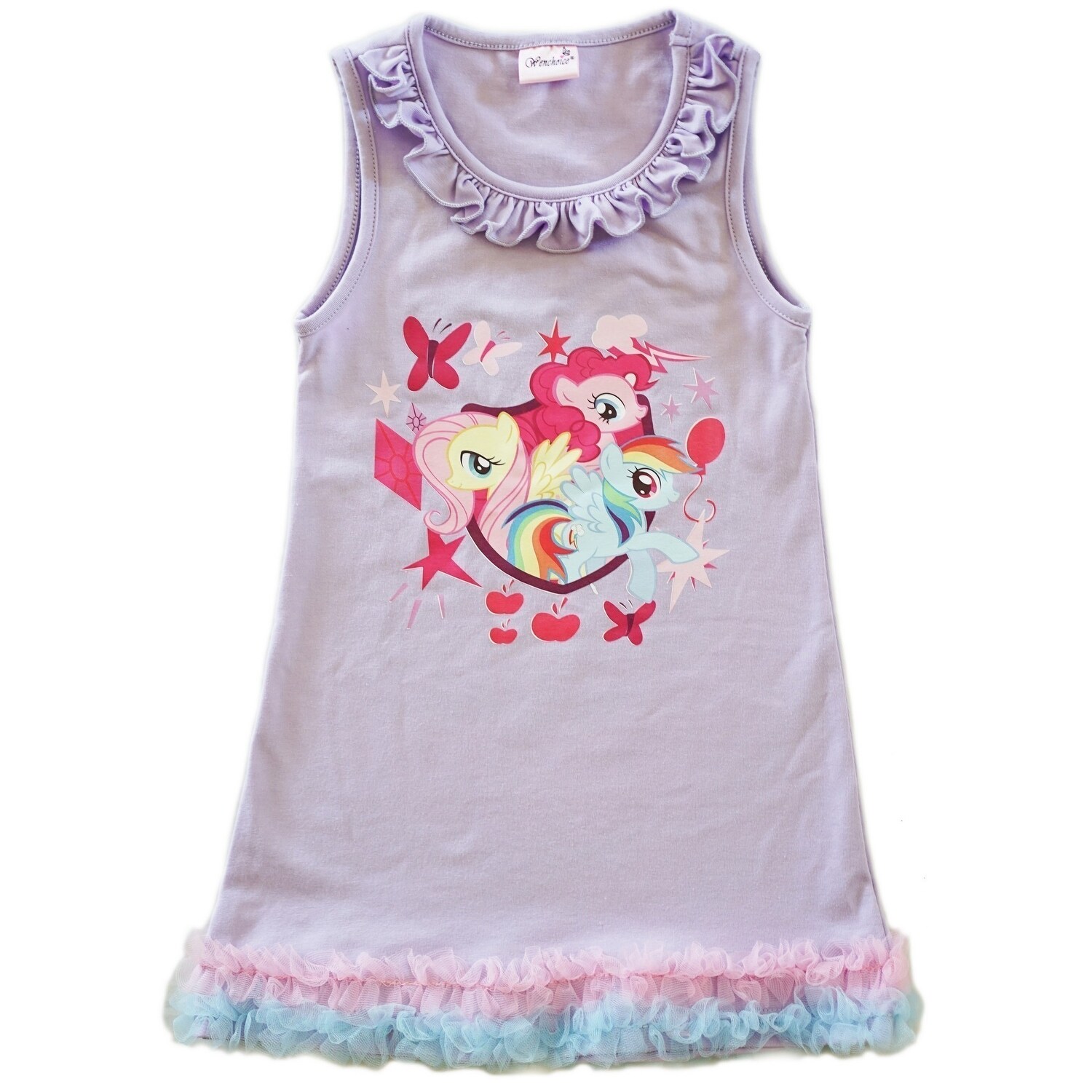 Shop Wenchoice Girls Lavender My Little Pony Print Ruffle Cotton