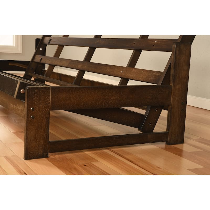 Somette Aspen Reclaim Mocha Futon Set with Suede Mattress