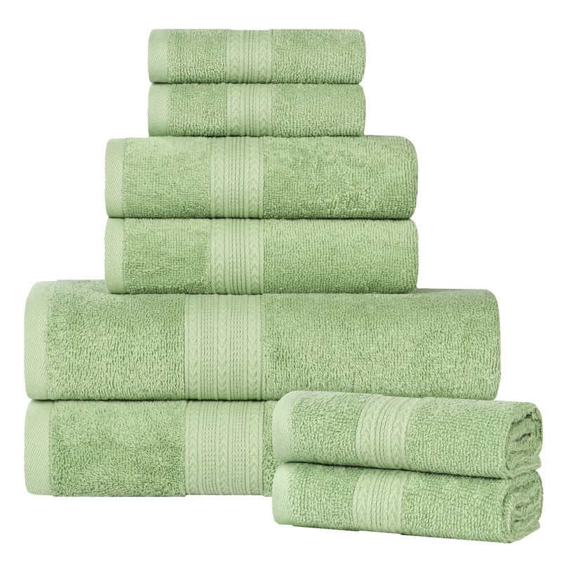 Superior Eco-Friendly Cotton 8-Piece Towel Set