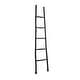 preview thumbnail 19 of 22, White, Brown or Black Wood Handmade Slanted Ladder with Wider Base and Ball Feet