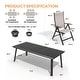 preview thumbnail 36 of 39, 9/11/13-Piece Luxury Outdoor Dining Set All-Weather Aluminum Patio Furniture Foldable Chairs