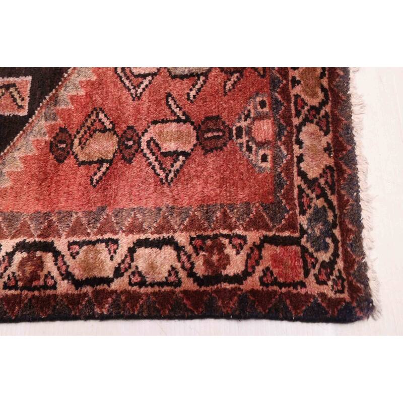 ECARPETGALLERY Hand-knotted Konya Anatolian Black, Red Wool Rug - 3'8 x 9'11
