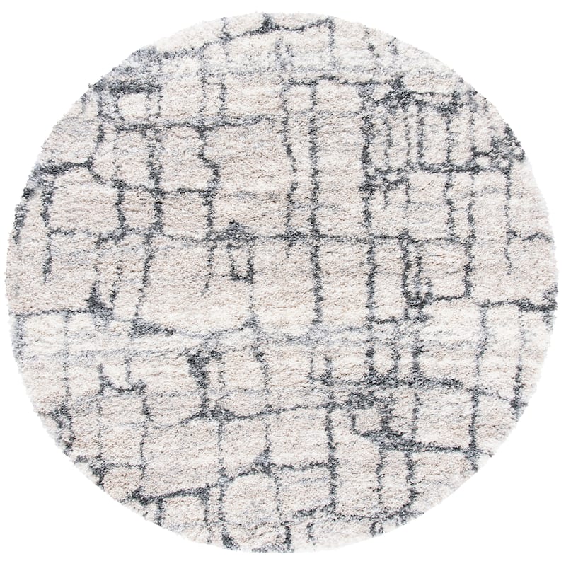 SAFAVIEH Fontana Shag Leftera Modern Abstract 2-inch Thick Rug