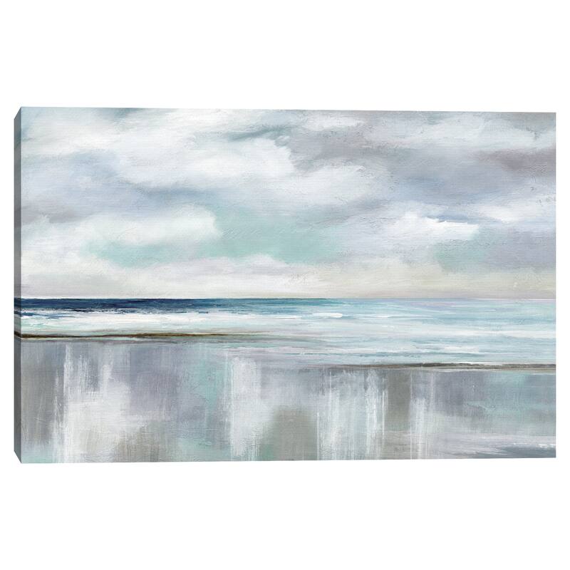 Cyan Sunrise by Nan Canvas Art Print