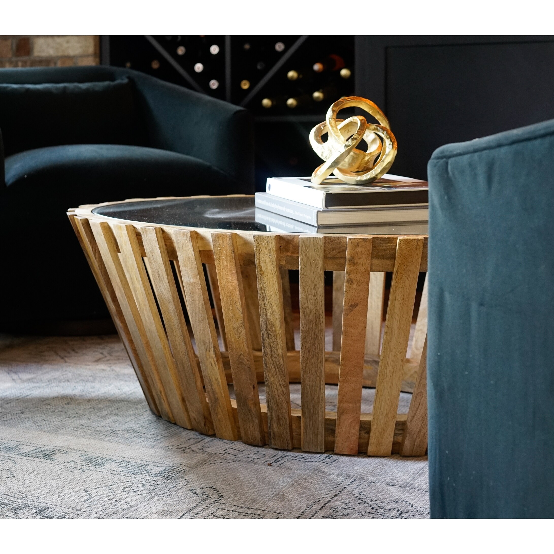 Lucas round 2025 coffee table