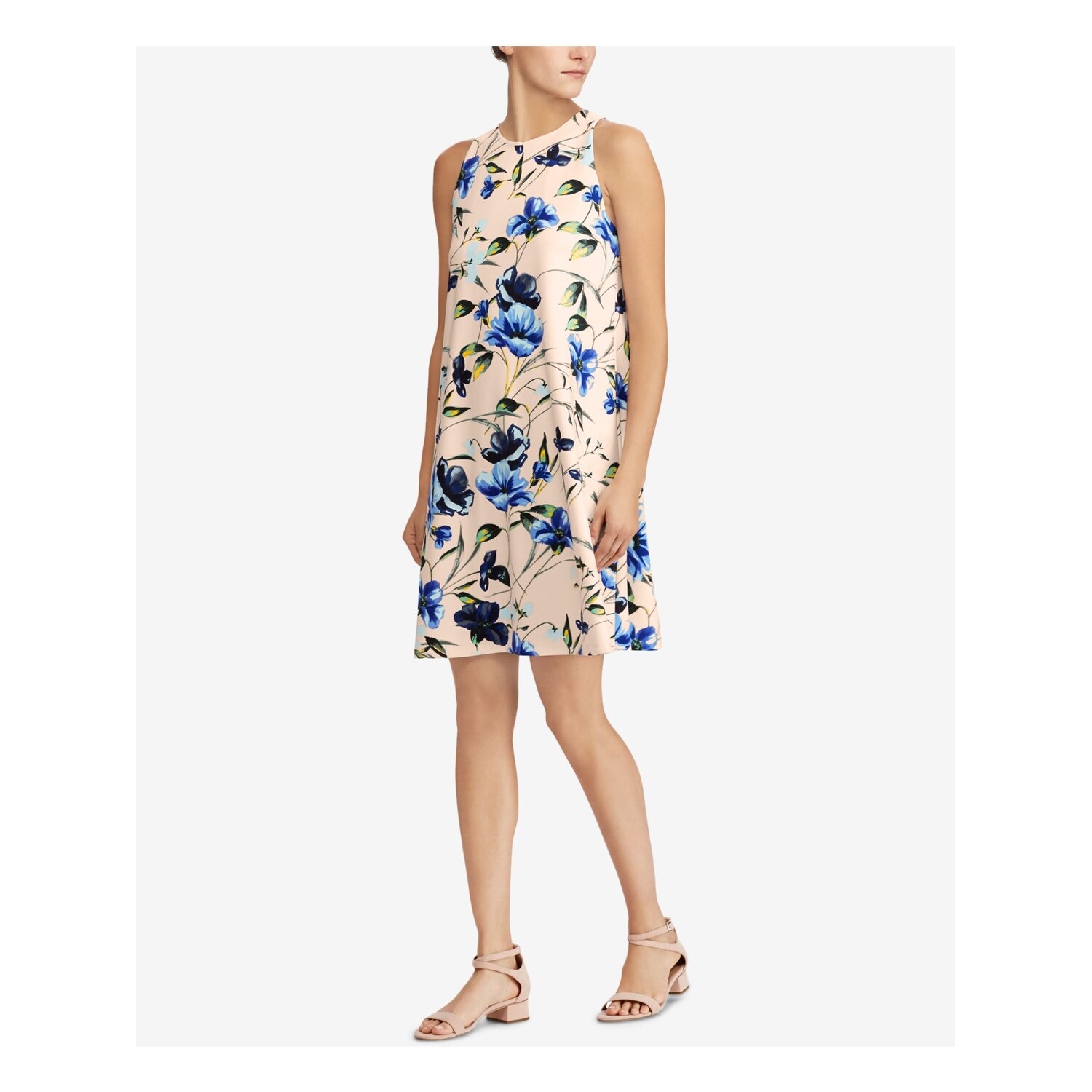 ralph lauren pink floral dress