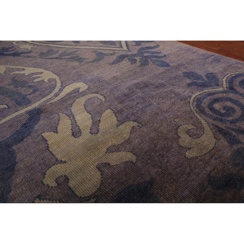 Abstract Oriental Area Rug Handmade Wool Carpet - 5'0" x 7'10"