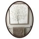 preview thumbnail 1 of 8, Lincoln Framed Oval Mirror - Rubbed Bronze - Rubbed Bronze