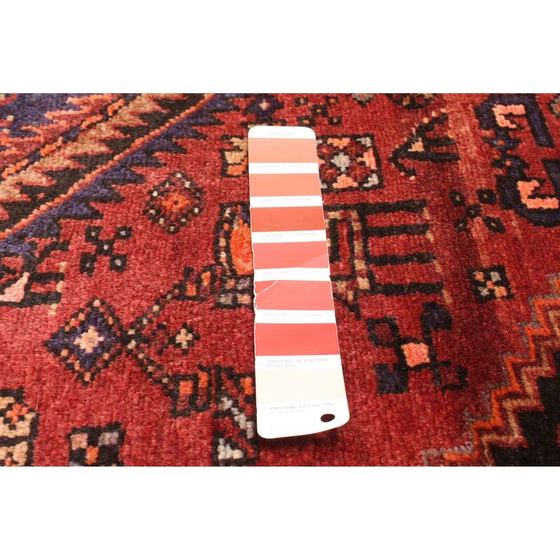 ECARPETGALLERY Hand-knotted Andelz Dark Red Wool Rug - 3'11 x 6'5