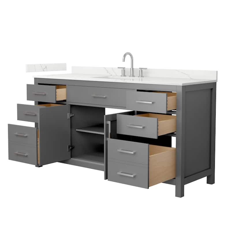 Wyndham Collection WCG2424-66S-QTZ-US3MXX Beckett 66" Free Standing