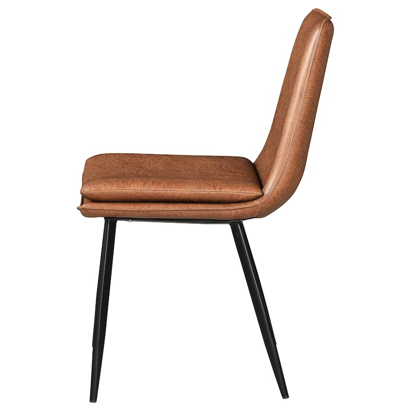 Ortega Coffee Upholstered Dining Side Chair (Set of 2)