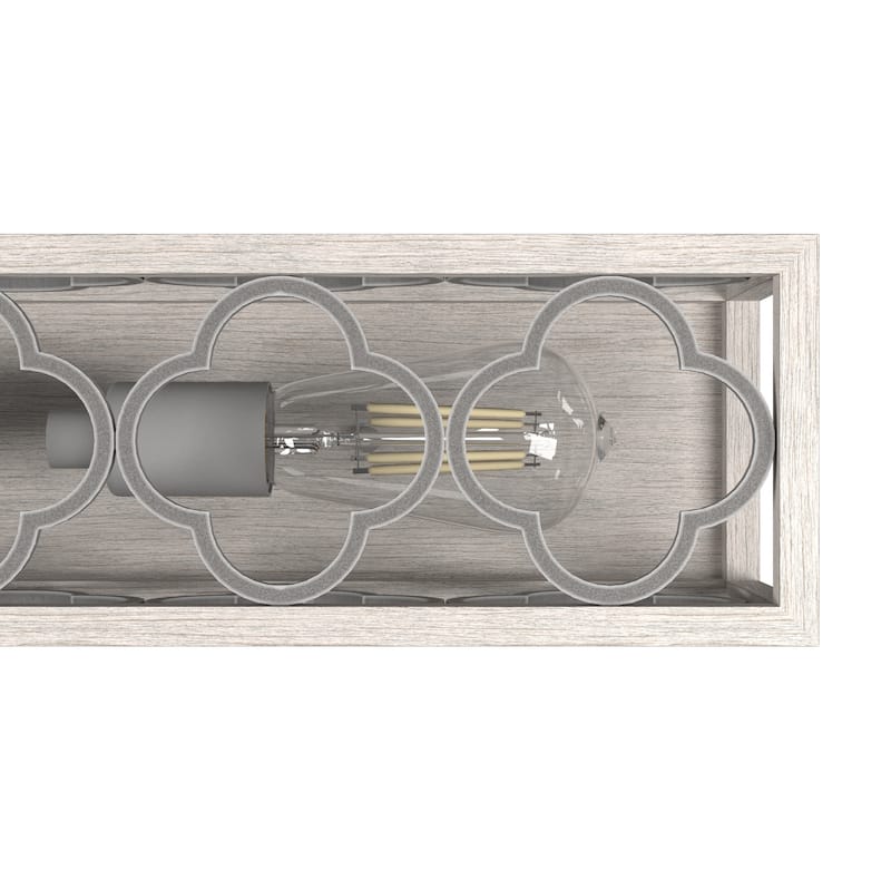 Hunter Gablecrest 2-Light Wall Sconce - Bathroom, Hallway, Bedroom - Modern Farmhouse, Distressed, Transitional - Damp-Rated!