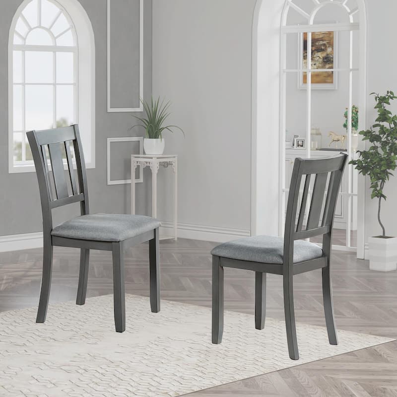 Set of 4 Counter Height Dining Chairs with Padded Seats