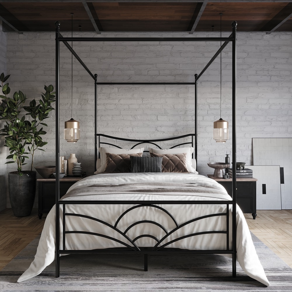 Clayfell Denver Metal Canopy Bed