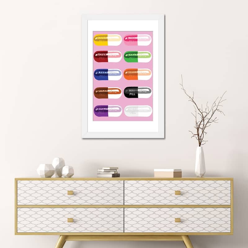 iCanvas "Pill Popper Pink" by Jaymie Metz