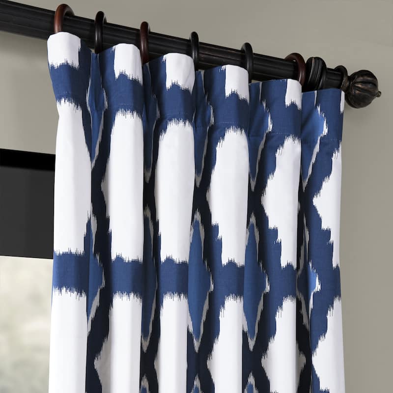 Exclusive Fabrics Sorong Printed Cotton Single Curtain (1 Panel)
