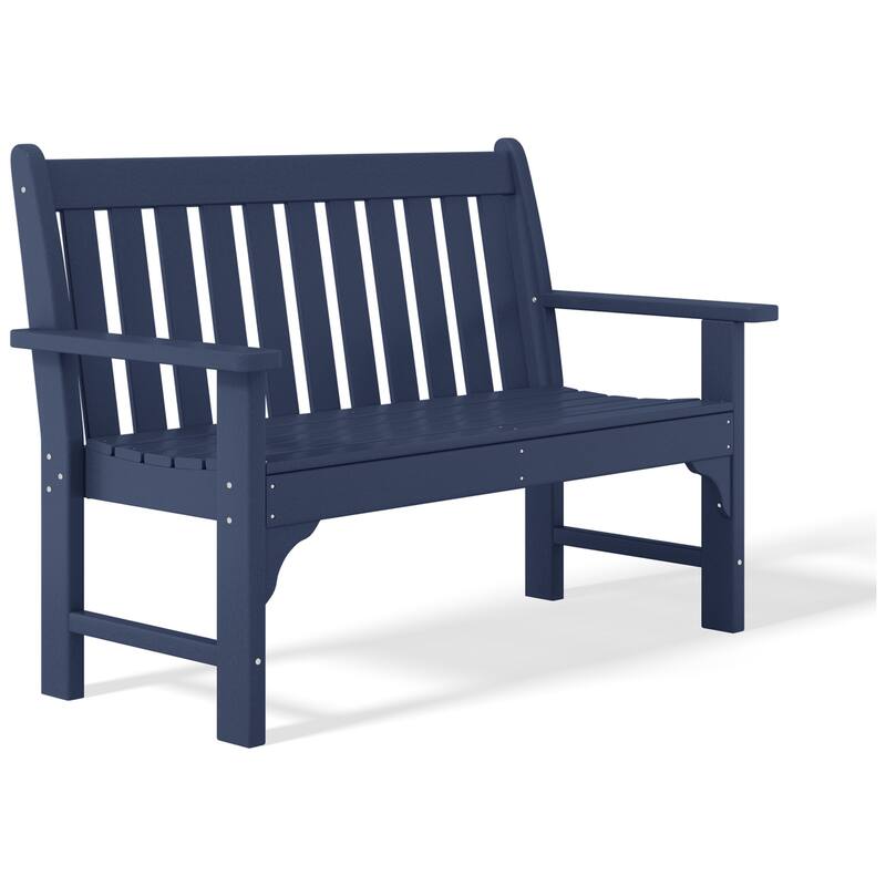 Polytrends Laguna 3-Piece Outdoor Patio Bench Set With Coffee Table