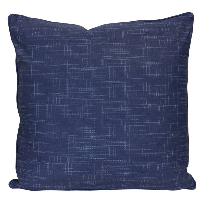 StyleCraft Weave Textured Pillow - 24" x 24" - Deep Navy