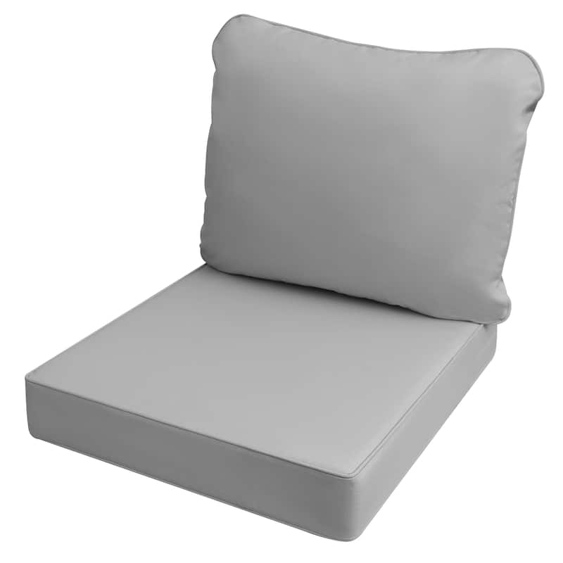 24"x24"x5"Waterproof Outdoor Deep Seat Cushion Set for Patio Furniture
