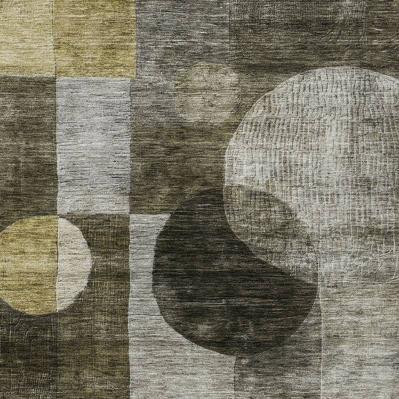 HomeRoots Geometric Transitional Rectangle Outdoor Rug