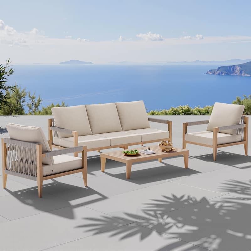 27.6 x 24.4 in Outdoor Indoor Patio Seat Cushions Set