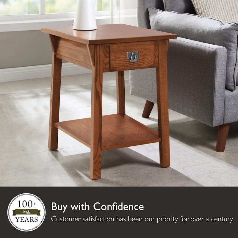 Leick Home Mission End Table with Drawer