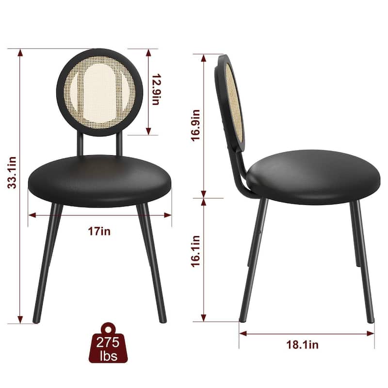 Kitchen Dining Chairs Set with Thicken Upholstered