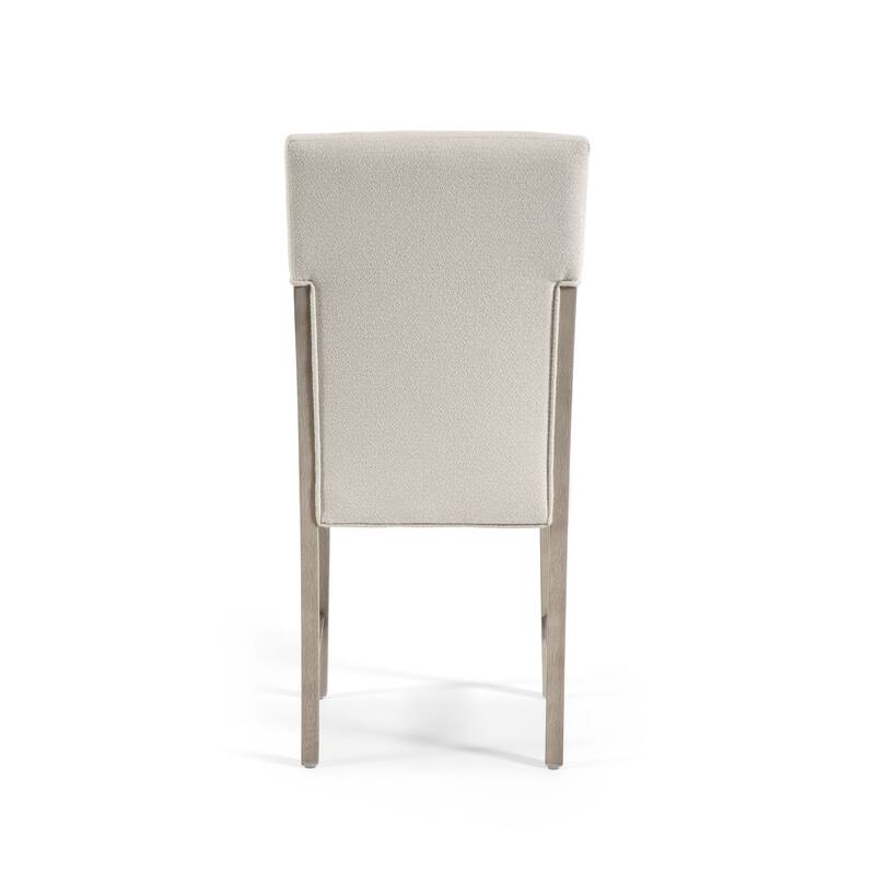 Furniture of America Yetaria Modern Farmhouse Natural Wood Upholstered Side Chair (Set of 2)